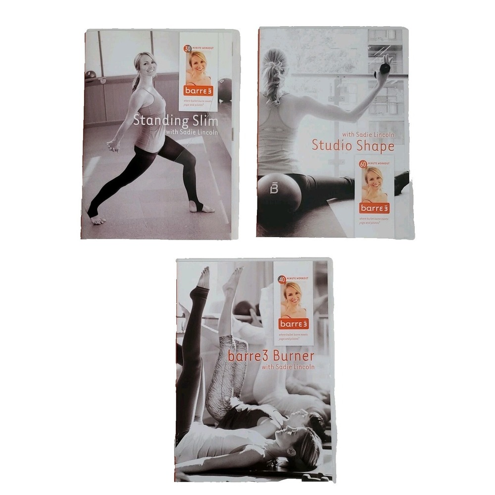 Lot Of 3 Barre3 With Sadie Lincoln Workout DVD's  Pre-owned All Discs Like New